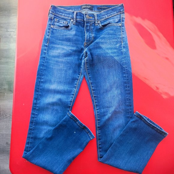 Banana Republic slim straight jeans blue women's size 25 - Picture 1 of 8